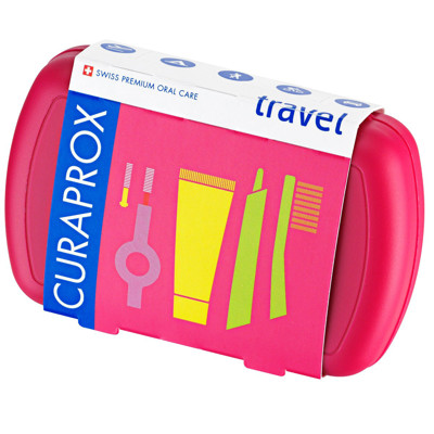 CURAPROX TRAVEL SET, ceļojumu komplekts, sarkans attēls
