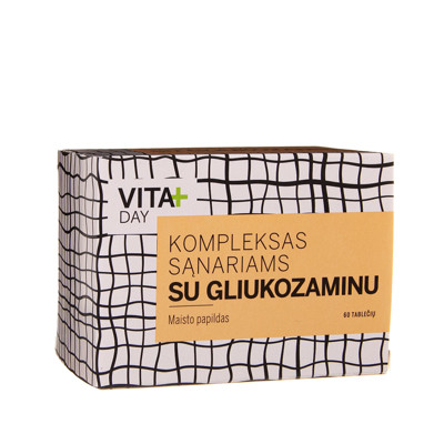 VITADAY KOMPLEKSS LOCĪTAVĀM AR GLIKOZAMĪNU, 60 tabletes attēls