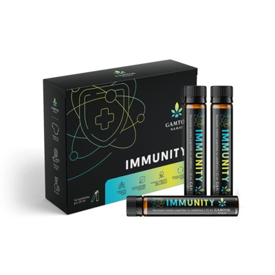 GAMTOS NAMAI IMMUNITY, šķidrs uztura bagātinātājs, 14 pudeles ar 25 ml attēls