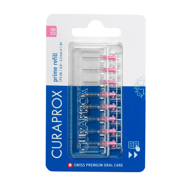 CURAPROX CPS 08, сменный блок для межзубных щеток, 8 шт. изображение