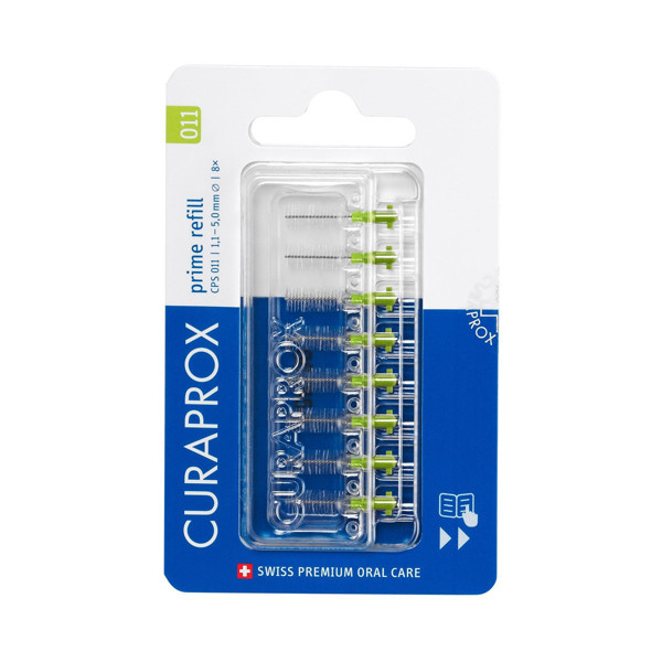 CURAPROX CPS 011, сменный блок для межзубных щеток, 8 шт. изображение