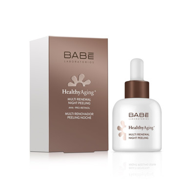 BABĒ HEALTHY AGEING+, daudzfunkcionāls, ādu atjaunojošs nakts skābes pīlings, 30 ml attēls