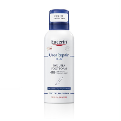 EUCERIN, UREAREPAIR PLUS, 10% UREA PUTAS PĒDĀM ĪPAŠI SAUSĀM UN LĪGOŠĀM KĀJĀM, 150 ml attēls