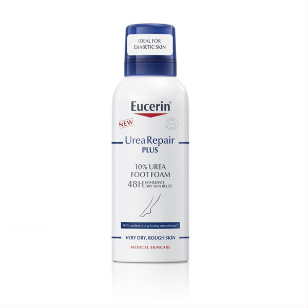 EUCERIN, UREAREPAIR PLUS, 10% UREA PUTAS PĒDĀM ĪPAŠI SAUSĀM UN LĪGOŠĀM KĀJĀM, 150 ml attēls