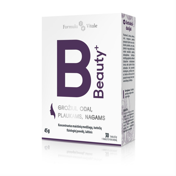 FORMULA VITALE BEAUTY+, 30 tabletes attēls
