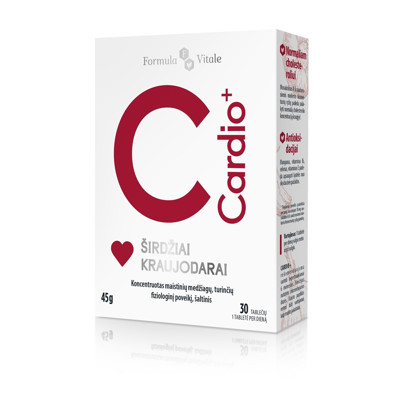 FORMULA VITALE CARDIO+, 30 tabletes attēls