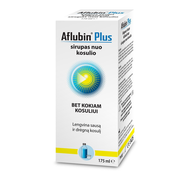 AFLUBIN PLUS, sīrups pret klepu, 175ml attēls