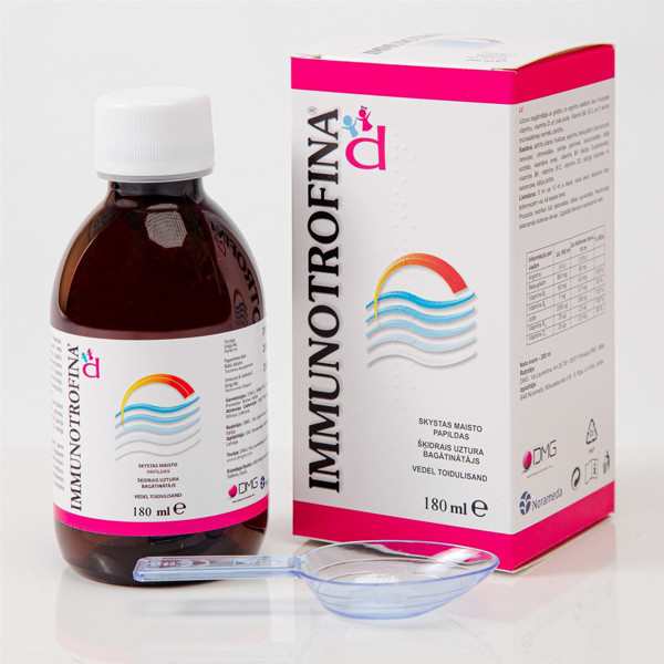 IMMUNOTROFINA® D, šķidrs uztura bagātinātājs, 180ml attēls