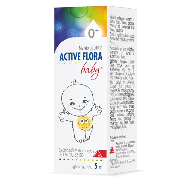 ACTIVE FLORA BABY+, pilieni iekšķīgai lietošanai, 5 ml attēls