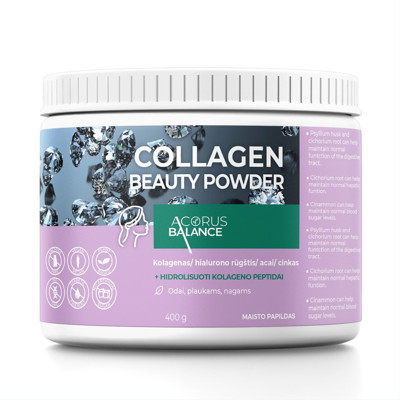ACORUS BALANCE COLLAGEN BEAUTY POWDER, pulveris iekšķīgi lietojama šķīduma pagatavošanai, 400g attēls