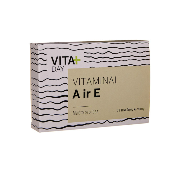 VITADAY VITAMĪNI UN  E, 30 kapsulas attēls
