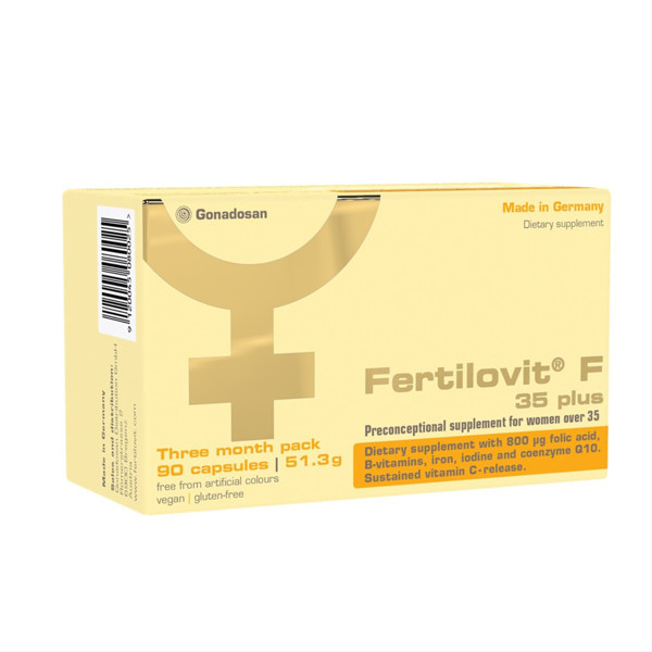 FERTILOVIT F 35 PLUS, uztura bagātinātājs, kapsulas, N90 attēls