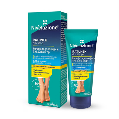 NIVELAZIONE S.O.S., krekingai un sausai pēdu ādai, 50 ml attēls
