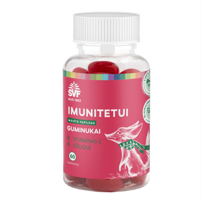 ŠVF, imunitātei, gumijas bērniem, apelsīnu garša, N60 attēls