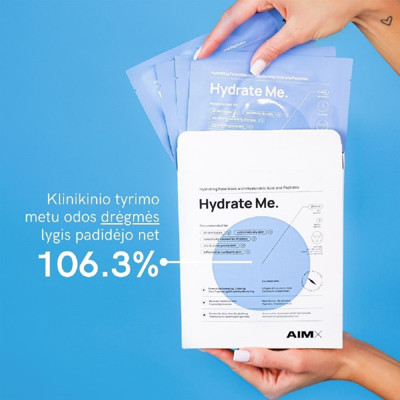 AIMX HYDRATE ME, Ātras iedarbības dziļi mitrinoša sejas maska ​​ar peptīdiem attēls