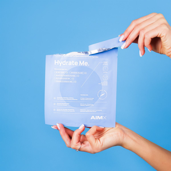 AIMX HYDRATE ME, Ātras iedarbības dziļi mitrinoša sejas maska ​​ar peptīdiem attēls