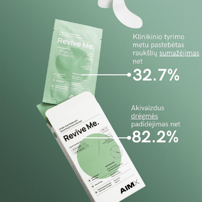 AIMX REVIVE ME, Mitrinoša un atjaunojoša acu maska ​​ar hialuronu attēls