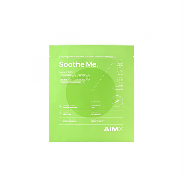 AIMX SOOTHE ME, Ātras iedarbības nomierinoša sejas maska ​​ar peptīdiem attēls