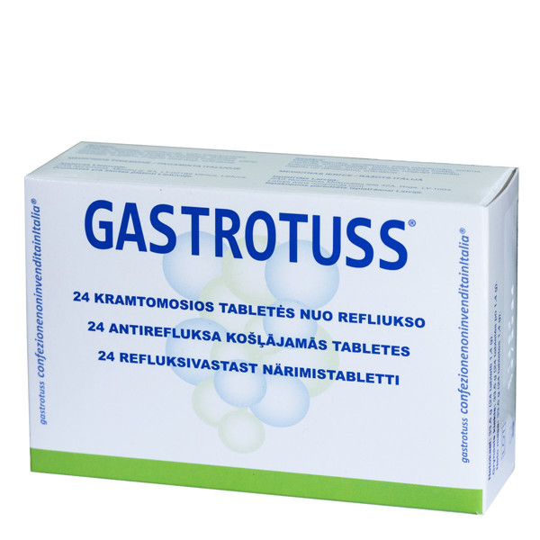 GASTROTUSS, košļājamās tabletes refluksam, N24 attēls