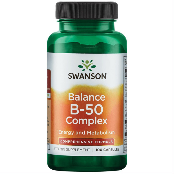SWANSON, B vitamīna komplekss, kapsulas, N100 attēls