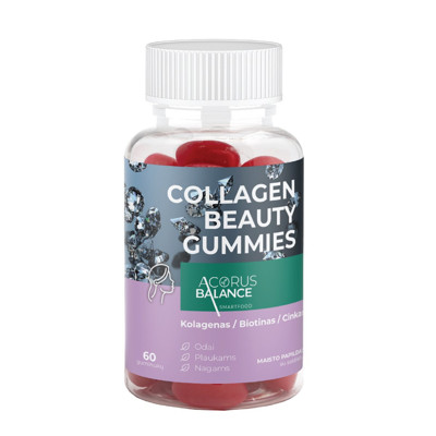 ACORUS BALANCE COLLAGEN BEAUTY GUMMIES, gumijas, N60 attēls