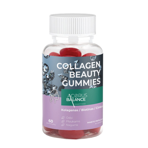 ACORUS BALANCE COLLAGEN BEAUTY GUMMIES, gumijas, N60 attēls