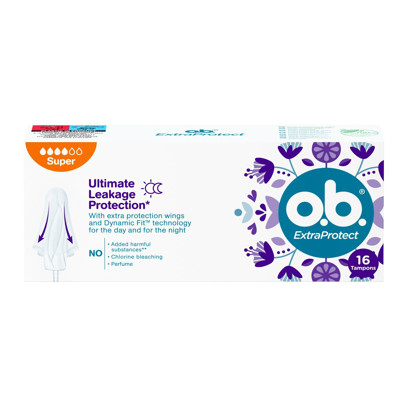 O.B. PRO COMFORT EXTRA PROTECT SUPER, tamponi, 16 gab. attēls