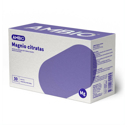 AMBIO магний цитрат. 30 порошок пакета для изготовления перорального раствора изображение