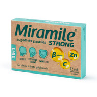 MIRAMILE STRONG ar cinku ir beta gliukāniem, augu pastilas, N12 attēls