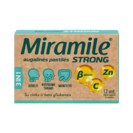 MIRAMILE STRONG ar cinku ir beta gliukāniem, augu pastilas, N12 attēls