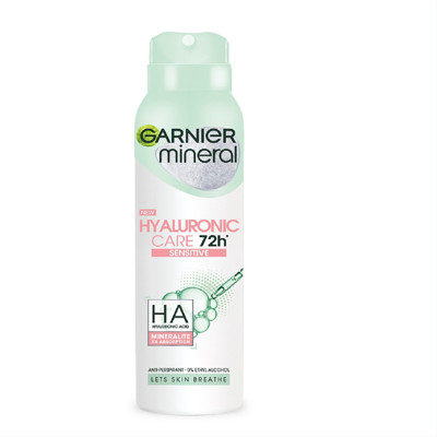 GARNIER MINERAL HYALURONIC CARE, izsmidzināms dezodorants, 150ml attēls