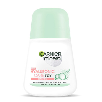 GARNIER MINERAL HYALURONIC CARE, lodīšu dezodorants, 50ml attēls