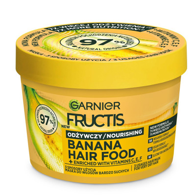 GARNIER FRUCTIS HAIR FOOD BANANA, maska ​​​​trīs vienā sausiem matiem, 400 ml attēls