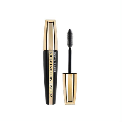 L′OREAL PARIS VOLUME MILLION LASHES EXTRA BLACK, skropstu tuša, melna attēls