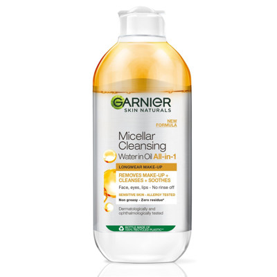 GARNIER MICELLAIR, divfāžu micelārais ūdens ar eļļu, 400 ml attēls
