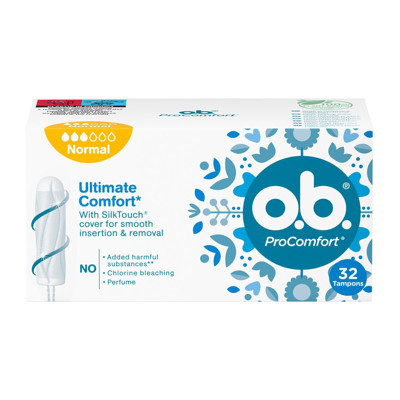 O.B. PRO COMFORT NORMAL, tamponi, 32 gab. attēls