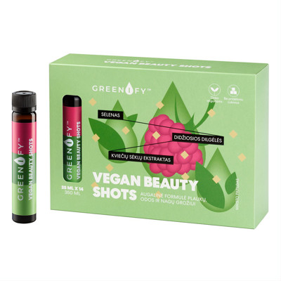 Greenify Vegan Beauty Shots, mati, āda, nagu skaistums, 25 ml, N14 attēls