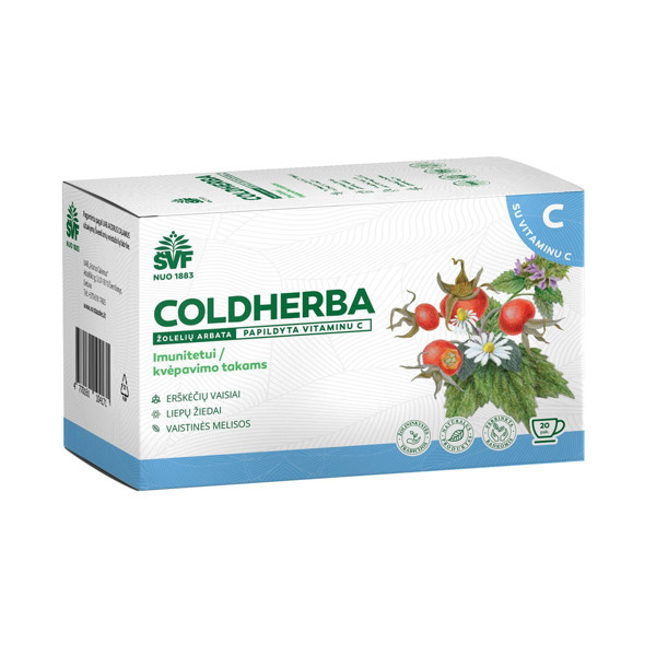 COLDHERBA, zāļu tēja ar vit.C, 2g, N20 attēls