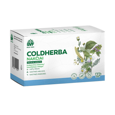COLDHERBA nakts, zāļu tēja, 2g, N20 attēls