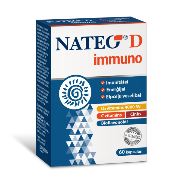 NATEO D IMMUNO 4000 TV, 60 kapsulių