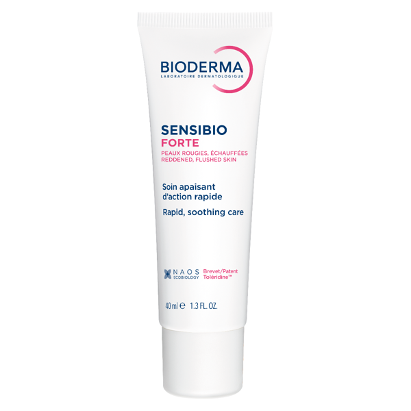 BIODERMA SENSIBIO FORTE, greito poveikio sudirgusios, jautrios odos kremas, 40 ml