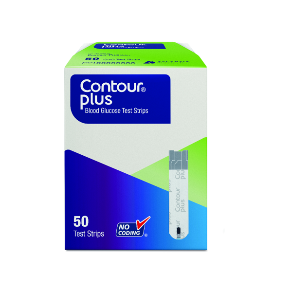 ASCENSIA CONTOUR PLUS, diagnostinės juostelės, 50 vnt.