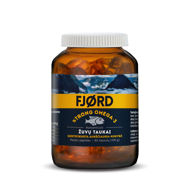 FJORD STRONG OMEGA-3, žuvų taukai, 80 kapsulių