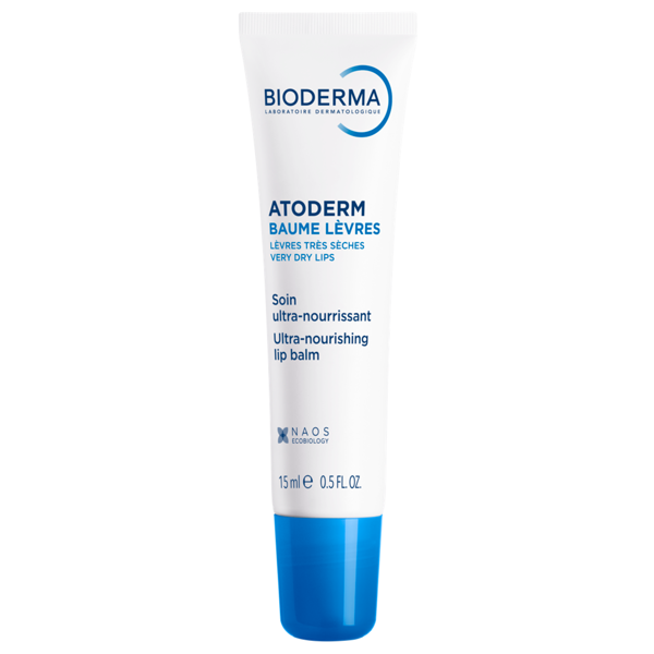 BIODERMA ATODERM LEVRES, intensyviai maitinantis ir atkuriantis lūpų balzamas, 15 ml