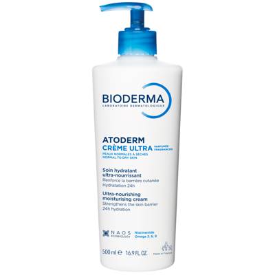BIODERMA ATODERM CRÈME ULTRA PARFUME, intensyviai maitinantis kremas sausai odai, 500 ml