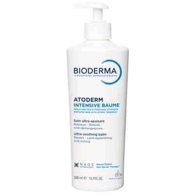 BIODERMA ATODERM INTENSIVE BAUME, kremas emolientas labai sausai ir atopiškai odai, bekvapis, 500 ml