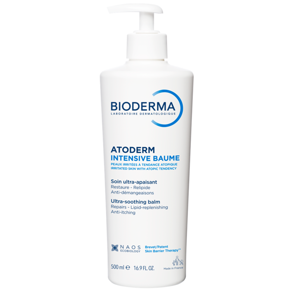 BIODERMA ATODERM INTENSIVE BAUME, kremas emolientas labai sausai ir atopiškai odai, bekvapis, 500 ml