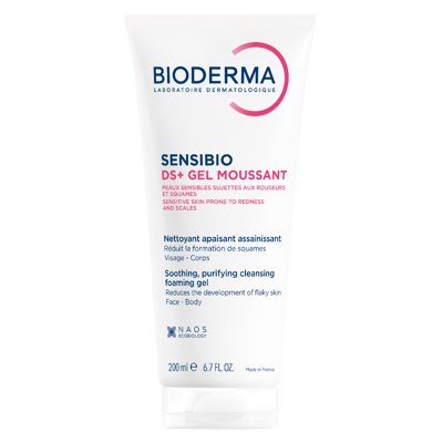 BIODERMA SENSIBIO DS+, гель для умывания для чувствительной, шелушащейся и покрасневшей кожи, 200 мл изображение