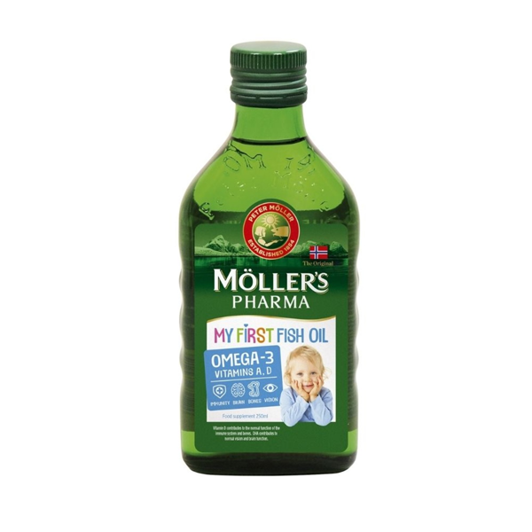 MOLLER'S BABY, mano pirmieji žuvų taukai, 250 ml