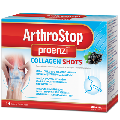 PROENZI ARTHROSTOP COLLAGEN SHOTS, 14 buteliukų